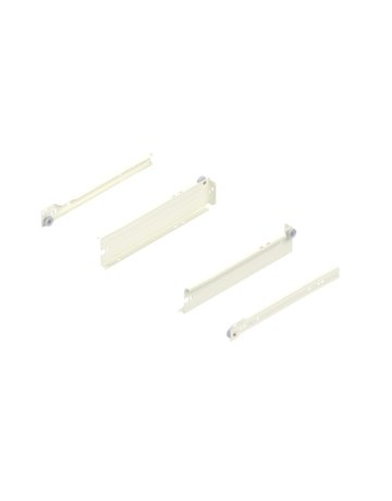 METABOX Stahlzarge, N (54 mm), Teilauszug, NL=270 mm, Schraubversion, links/rechts, R9001 cremeweiss - Blum