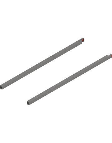 MERIVOBOX Längsreling, NL=600 mm, links/rechts, indiumgrau matt - Blum
