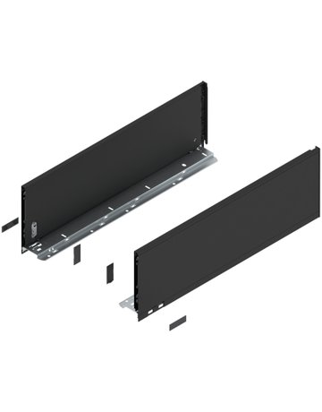 LBX Zargen pure, Höhe C (177 mm) NL=550 mm, carbonschwarz matt - Blum