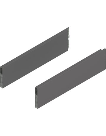 MERIVOBOX BOXCAP, NL=400 mm, Höhe E, links/rechts, oriongrau matt - Blum