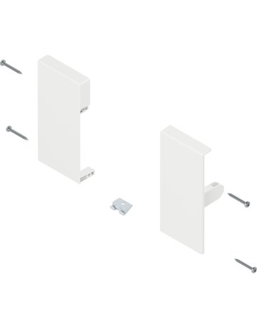 TANDEMBOX Fronthalter, Höhe K, für Innenschubkasten, links/rechts, für TANDEMBOX antaro, seidenweiss - Blum