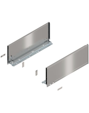 LEGRABOX Zarge, Höhe C (177 mm), NL=450 mm, links/rechts, für LEGRABOX pure, inox-gebür.-lackiert - Blum
