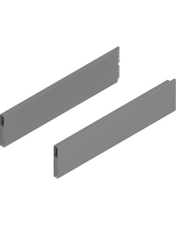MERIVOBOX BOXCAP, NL=450 mm, Höhe E, links/rechts, indiumgrau matt - Blum