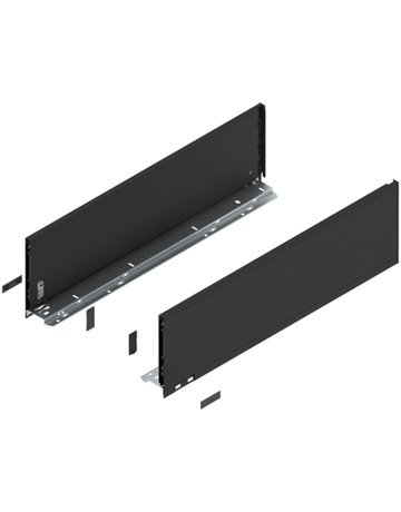 LBX Zargen pure, Höhe C (177 mm) NL=600 mm, carbonschwarz matt - Blum