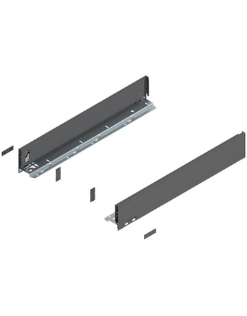 LEGRABOX Zarge, Höhe M (90.5 mm), NL=550 mm, links/rechts, für LEGRABOX pure, oriongrau matt - Blum