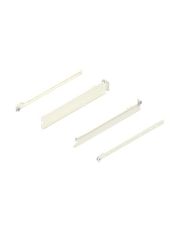 METABOX Stahlzarge, N (54 mm), Teilauszug, NL=400 mm, Schraubversion, links/rechts, R9001 cremeweiss - Blum