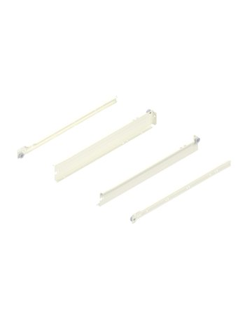 METABOX Stahlzarge, N (54 mm), Teilauszug, NL=450 mm, Schraubversion, links/rechts, R9001 cremeweiss - Blum