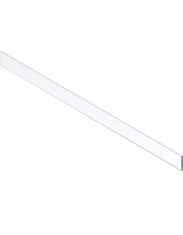 MERIVOBOX Einschubelement - Vorne, Höhe E (75 mm), KB=1200 mm (18/19 mm), Glas klar, klar - Blum