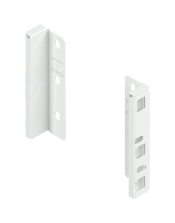 MERIVOBOX Holzrückwandhalter, Höhe K (146 mm), links/rechts, seidenweiss matt - Blum