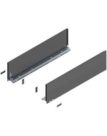 LEGRABOX Zarge, Höhe C (177 mm), NL=650 mm, links/rechts, für LEGRABOX pure, oriongrau matt - Blum