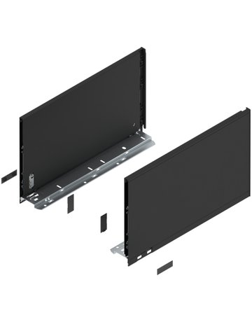 LBX Zargen pure, Höhe F (241 mm) NL=400 mm, carbonschwarz matt - Blum