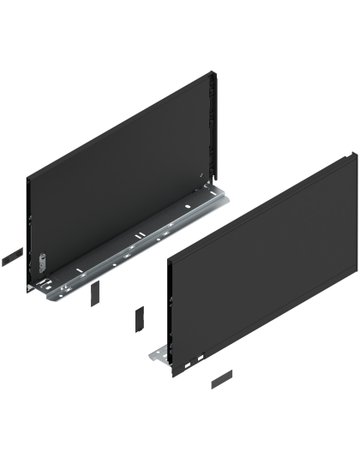 LBX Zargen pure, Höhe F (241 mm) NL=450 mm, carbonschwarz matt - Blum