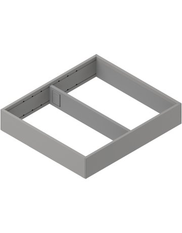 AMBIA-LINE Rahmen, für MERIVOBOX Schubkasten, Stahl, NL=300 mm, Breite=242 mm, indiumgrau matt - Blum