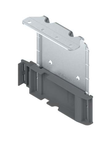 SERVO-DRIVE Aufnahmewinkel für 1 Antriebseinheit, Set inkl. Zubehör, R737staubgr./verzin. - Blum