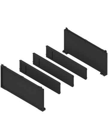 AMBIA-LINE Flaschenset, für LEGRABOX/MERIVOBOX, carbonschwarz matt - Blum