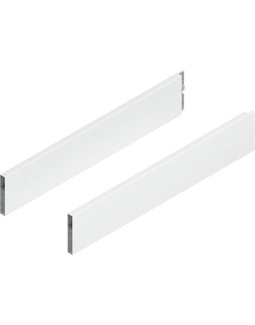 MERIVOBOX BOXCAP, NL=550 mm, Höhe E, links/rechts, seidenweiss matt - Blum