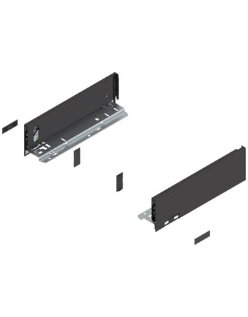 LBX Zargen pure H= 90,3mm NL 300mm, schwarz - Blum