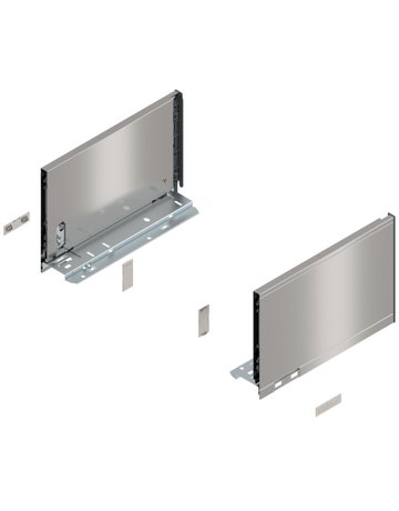 LEGRABOX Zarge, Höhe C (177 mm), NL=270 mm, links/rechts, für LEGRABOX pure, inox-gebür.-lackiert - Blum