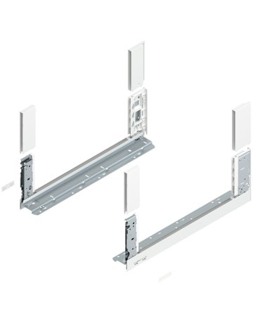 LEGRABOX Zarge, Höhe C (177 mm), NL=500 mm, links/rechts, für LEGRABOX free, seidenweiss matt - Blum