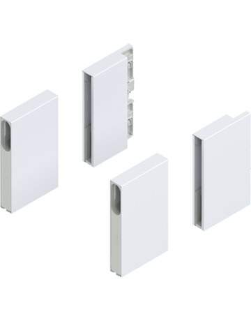 MERIVOBOX BOXCOVER, Höhe E, vorne/hinten, links/rechts, seidenweiss matt - Blum