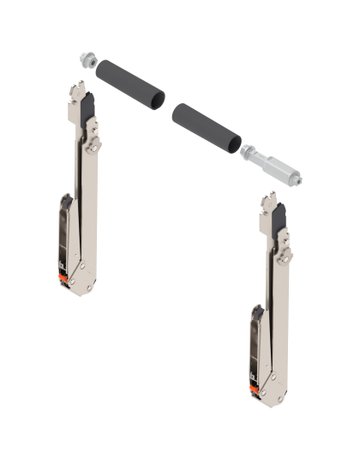 AVENTOS HL top Hochliftklappe, Hebel (Set), KH=390-540 mm, symmetrisch, vernickelt - Blum