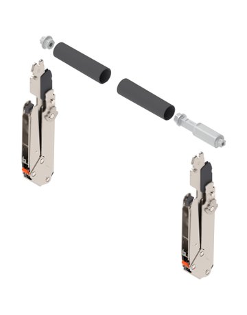 AVENTOS HL top Hochliftklappe, Hebel (Set), KH=300-340 mm, symmetrisch, vernickelt - Blum