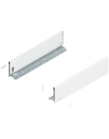 LEGRABOX Zarge, Höhe K (128.5 mm), NL=500 mm, links/rechts, für LEGRABOX pure, seidenweiss matt - Blum