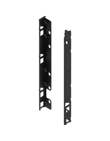 LBX Holzrückwandhalter, H=257 mm carbonschwarz matt - Blum