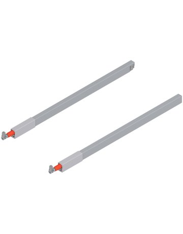 TANDEMBOX Längsreling (oben), für Frontauszug, NL=500 mm, links/rechts, für TANDEMBOX antaro, R9006 weissalumin. - Blum