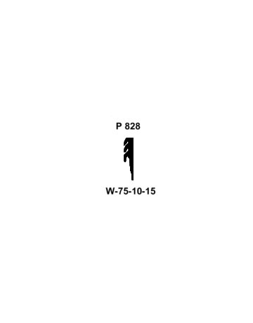 Dichtung P 828 für Schwingflügel 7 Bo - GU