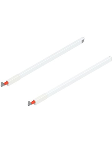 TANDEMBOX Längsreling (oben), für Frontauszug, NL=550 mm, links/rechts, für TANDEMBOX antaro, seidenweiss - Blum