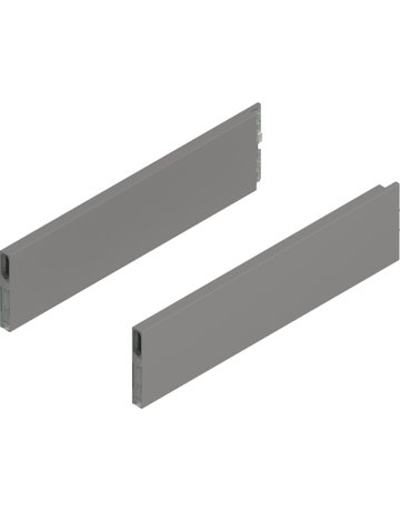 MERIVOBOX BOXCAP, NL=400 mm, Höhe E, links/rechts, indiumgrau matt - Blum