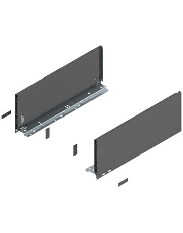 LEGRABOX Zarge, Höhe C (177 mm), NL=450 mm, links/rechts, für LEGRABOX pure, oriongrau matt - Blum