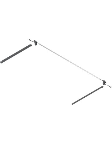TANDEMBOX Seitenstabilisierung (nach oben aufbauend), NL=550 mm, KB=1200 mm, Vollauszug, Schubkasten/Frontauszug, R7037 staubgrau - Blum