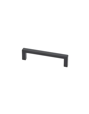 Möbelgriff Tholeto schwarz matt Ø 9 x 9mm, H 28 x L 136mm, BA 128mm - Topform
