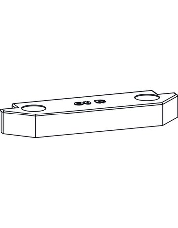Rastplatte für Eurofalz 24 x 8 mm - GU