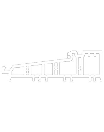 Schiebeflügel -Bodenschwelle, L 4000mm, Patio Life, Komfort, grau - Roto