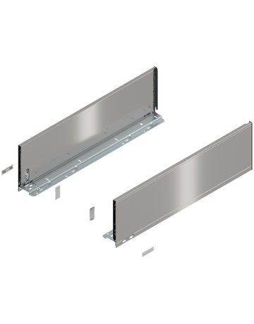 LEGRABOX Zarge, Höhe C (177 mm), NL=600 mm, links/rechts, für LEGRABOX pure, inox-gebür.-lackiert - Blum