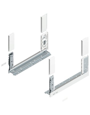 LEGRABOX Zarge, Höhe C (177 mm), NL=400 mm, links/rechts, für LEGRABOX free, seidenweiss matt - Blum