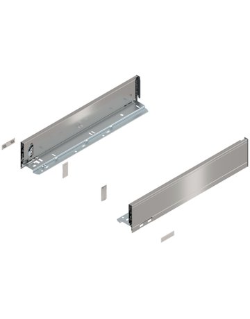 LEGRABOX Zarge, Höhe M (90.5 mm), NL=450 mm, links/rechts, für LEGRABOX pure, inox-gebür.-lackiert - Blum