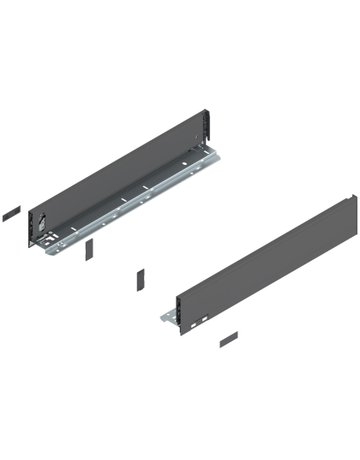 LEGRABOX Zarge, Höhe M (90.5 mm), NL=500 mm, links/rechts, für LEGRABOX pure, oriongrau matt - Blum