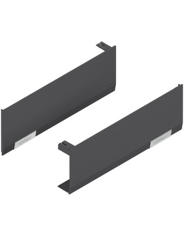 Abdeckkappenset AVENTOS HF/HS/HL top, glatt, links/rechts, tiefgrau/inox-g. - Blum