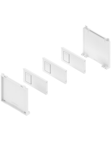 AMBIA-LINE Flaschenset, für LEGRABOX/MERIVOBOX, seidenweiss matt - Blum
