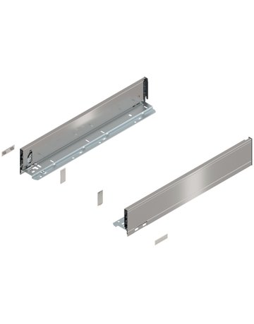 LEGRABOX Zarge, Höhe M (90.5 mm), NL=500 mm, links/rechts, für LEGRABOX pure, inox-gebür.-lackiert - Blum