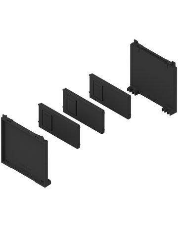 AMBIA-LINE Flaschenset, für LEGRABOX/MERIVOBOX, carbonschwarz matt - Blum
