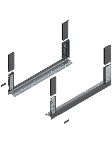 LEGRABOX Zarge, Höhe C (177 mm), NL=600 mm, links/rechts, für LEGRABOX free, oriongrau matt - Blum