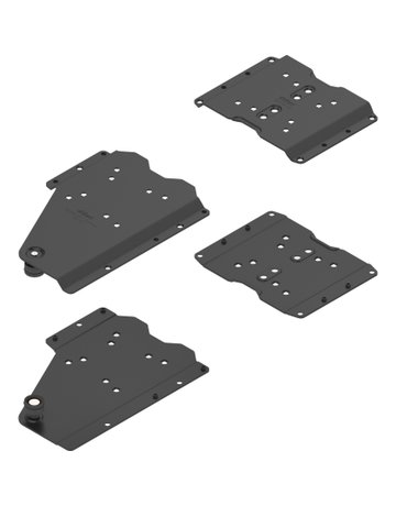 REVEGO duo, Pocketverbinder (Set), für Anwendung ohne Sockel, für Pocketseitendicke 18 bis 19 mm, rechts, schwarz - Blum