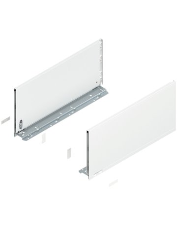 LEGRABOX Zarge, Höhe F (241 mm), NL=500 mm, links/rechts, für LEGRABOX pure, seidenweiss matt - Blum