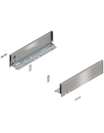 LEGRABOX Zarge, Höhe M (90.5 mm), NL=350 mm, links/rechts, für LEGRABOX pure, inox-gebür.-lackiert - Blum