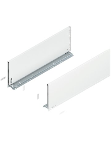 LEGRABOX Zarge, Höhe F (241 mm), NL=650 mm, links/rechts, für LEGRABOX pure, seidenweiss matt - Blum